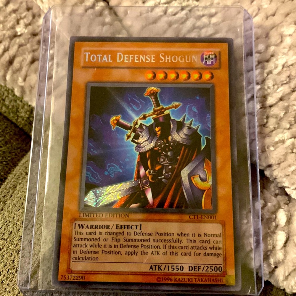 1996 Yu-Gi-Oh! Total Defense Shogun CT1-EN001